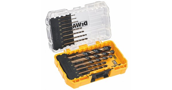 DeWALT Akcesoria DT70727-QZ DT70727 Zestaw wierteł 14-częściowy czarno-złoty