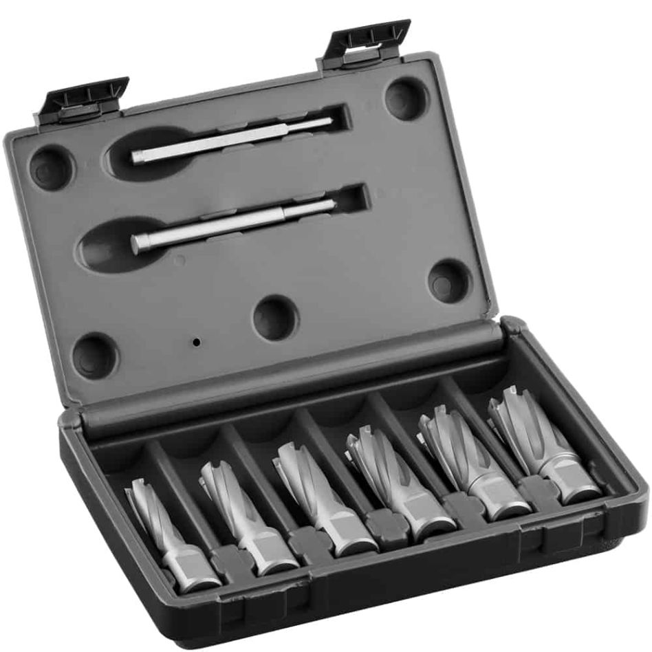 Euroboor 30525210631004 TCT.KIT Zestaw wierteł rdzeniowych, TCT, DoC 35 mm, Dmin 12 mm, Dmax 22 mm