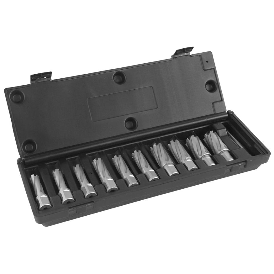 Euroboor 30525211032004 TCT.KIT/10S-M1 Zestaw wierteł rdzeniowych, TCT, DoC 35 mm, Dmin 14 mm, Dmax 26 mm