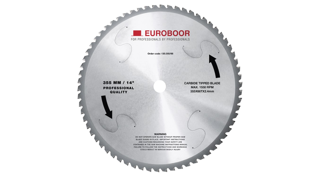 Euroboor 130.355/66 Brzeszczot 355 x 25,4 mm do wykańczania metalu na sucho do stali nierdzewnej