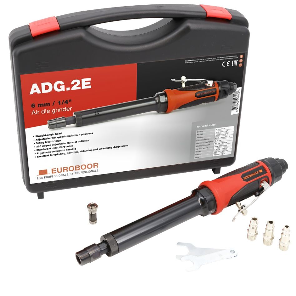Euroboor 30514100009004 ADG.2E-CASE Szlifierka pneumatyczna, 22000 obr.