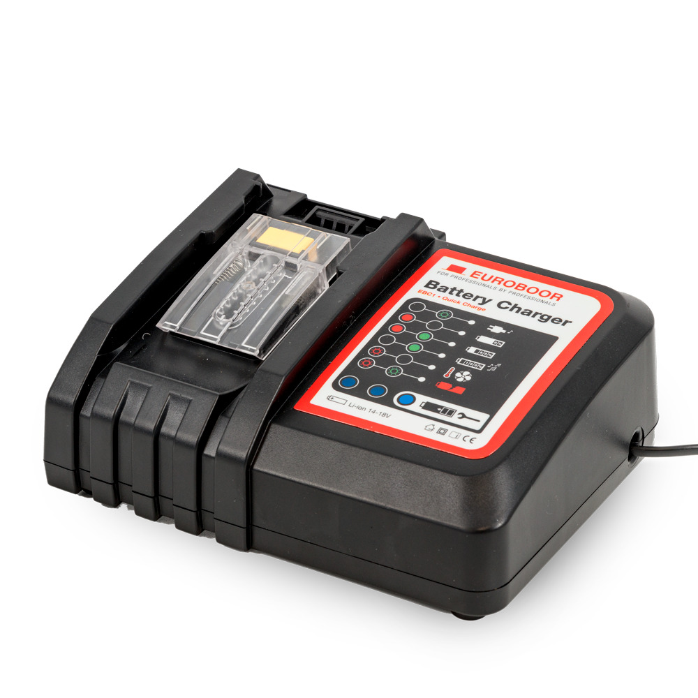 Euroboor 31180650002004 EBC1 Ładowarka akumulatorów 18 V z wtyczką UNI