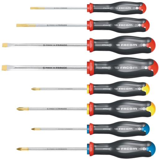 Facom AT.J8PB Zestaw 8 śrubokrętów Protwist