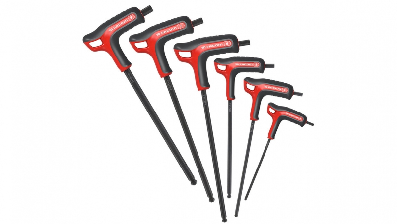 Facom 84TZSA.PB Zestaw 6 kluczy sześciokątnych "pistoletowych" z głowicą kulową