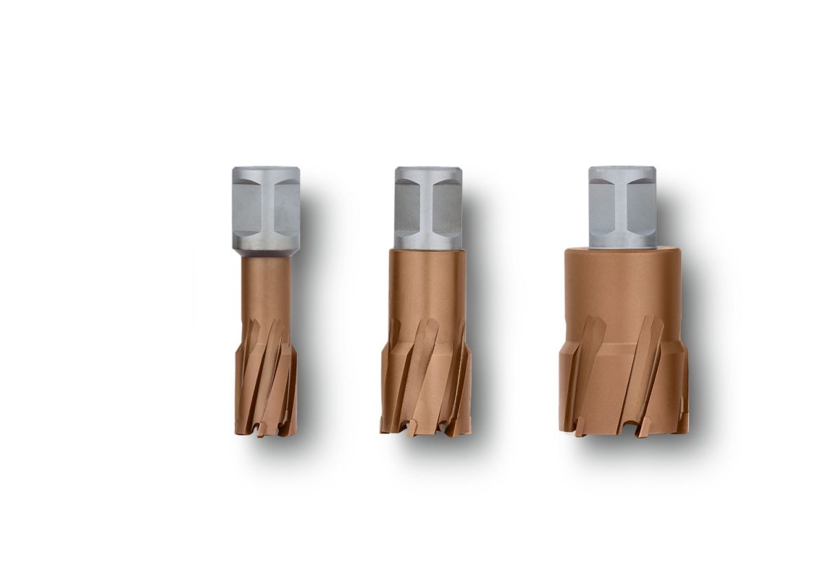 Fein Akcesoria 63127838008 Wiertła rdzeniowe HM Ultra Speed 35 z uchwytem Weldon 3/4 cala - Ø21x35 mm