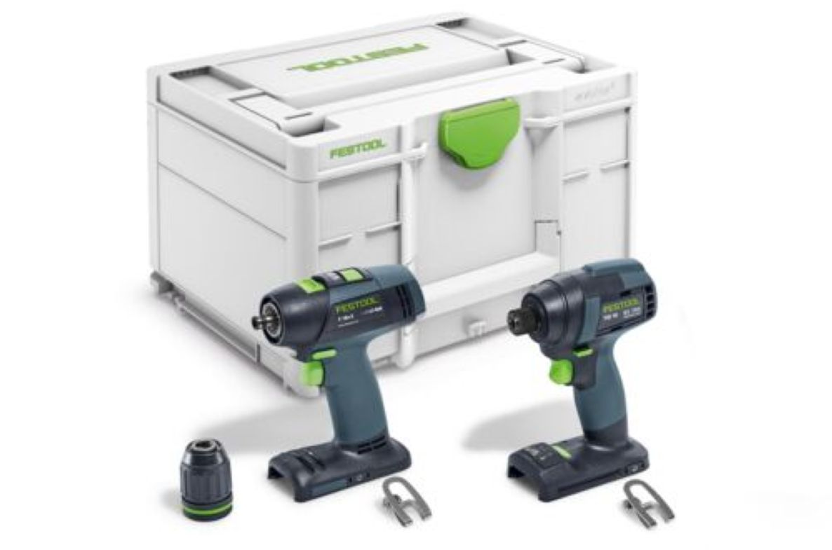 Festool 578813 TID 18 Basic-Set T18 Comboset akumulatorowa wkrętarka udarowa i wiertarko-wkrętarka bez akumulatora i ładowarki w walizce