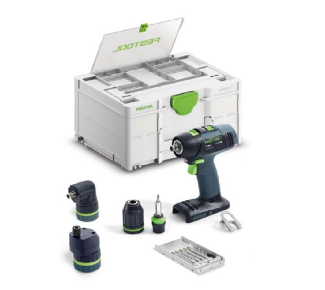 Festool 578828 Akumulatorowa wiertarko-wkrętarka T18+3 Basic-Set bez akumulatora i ładowarki w walizce