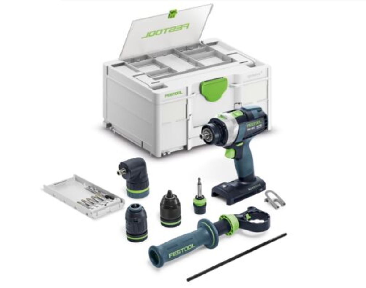 Festool 578832 Akumulatorowa wiertarko-wkrętarka udarowa TPC 18/4 Basic Set/XL bez akumulatora i ładowarki w walizce