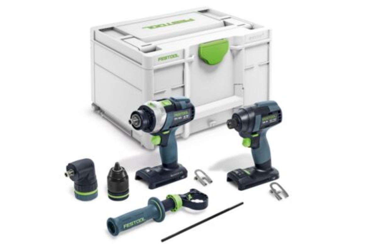 Festool 578833 TID 18 Basic-Set TPC 18/4 Akumulatorowa wkrętarka udarowa i zestaw wkrętak&oacute;w bez akumulatora i ładowarki w walizce