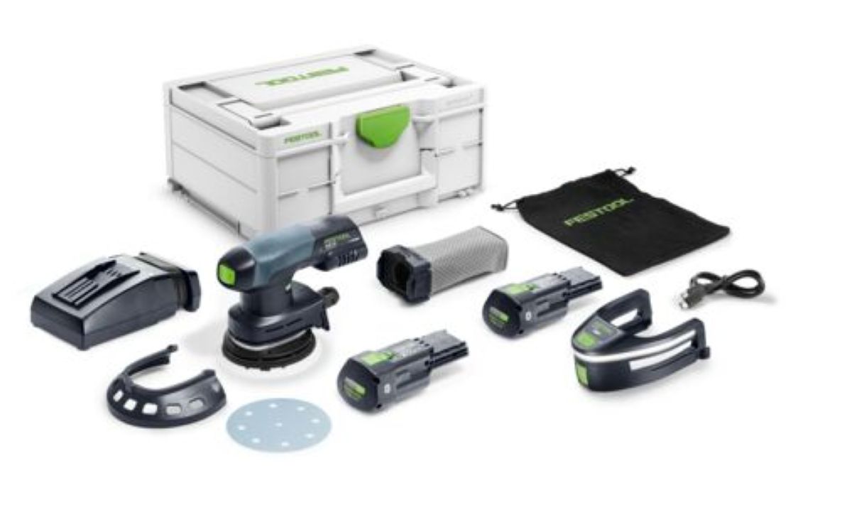 Festool 578854 Szlifierka mimośrodowa ETSC 125 3.0 I-Plus Accu 1x akumulator 18 V 3,0 Ah i szybka ładowarka w walizce