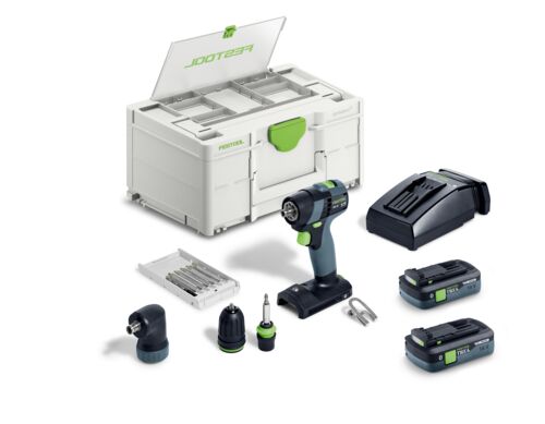 Festool 579350 Wiertarko-wkrętarka akumulatorowa TXS 18 TBX4,0 I-Set z 2 akumulatorami 18 V 4,0 Ah i szybką ładowarką w zestawie Systainer