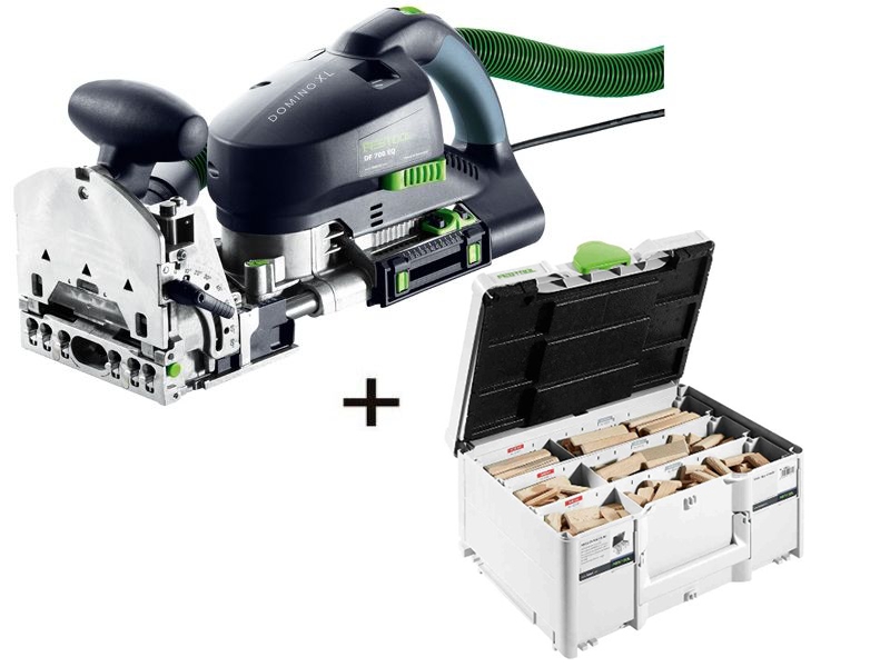 Festool DF700XL-Set2 Router Domino DF700EQ-Plus+ DOMINO DF700 XL z różnymi systainerami DS/XL