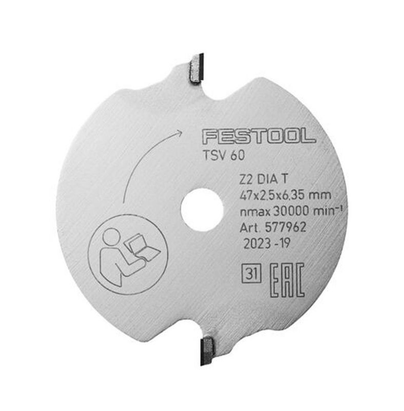 Festool Akcesoria 577962 Zamek przedni DIA 47x2,5x6,35 T2 WOOD FINE CUT SPECIAL