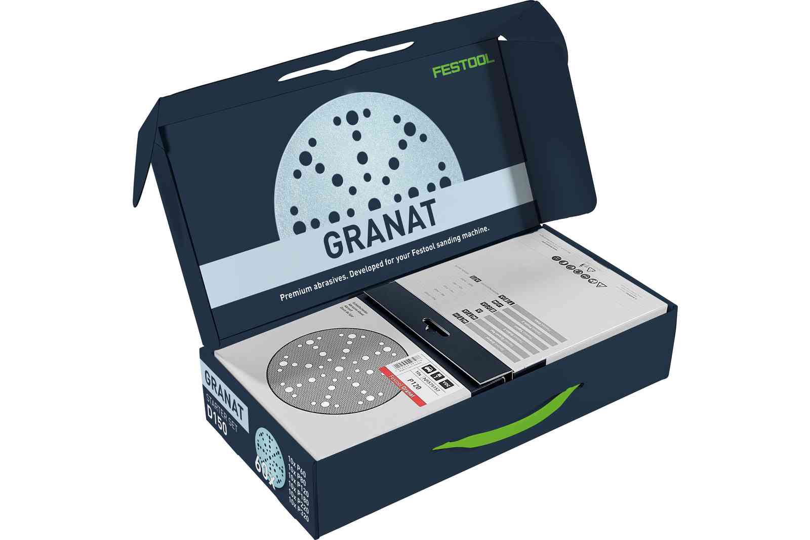 Festool Akcesoria 578166 Zestaw startowy - Tarcza szlifierska STF D150/48 GR-Set Granat