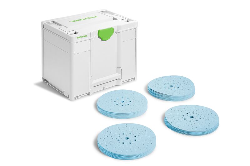 Festool Akcesoria 578281 Materiały ścierne-Systainer³ SYS-STF D225 GR-Set Granat