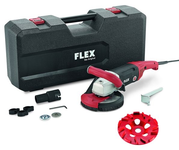 Flex-tools 418781 LD 18-7 150 R KIT, E-JET Szlifierka do betonu 150 mm 1800W