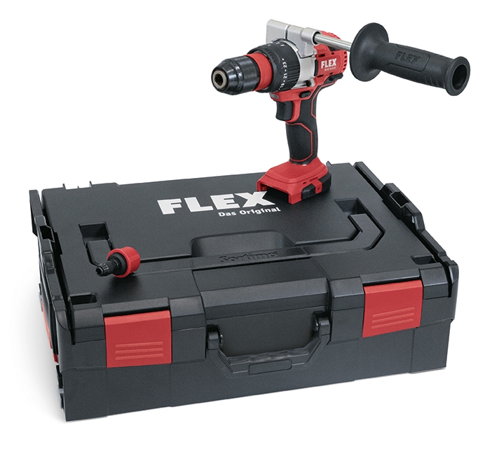 Flex-tools 447501 PD 2G 18.0-EC akumulatorowa wiertarka udarowa 18V bez baterii i ładowarki w L-Boxx