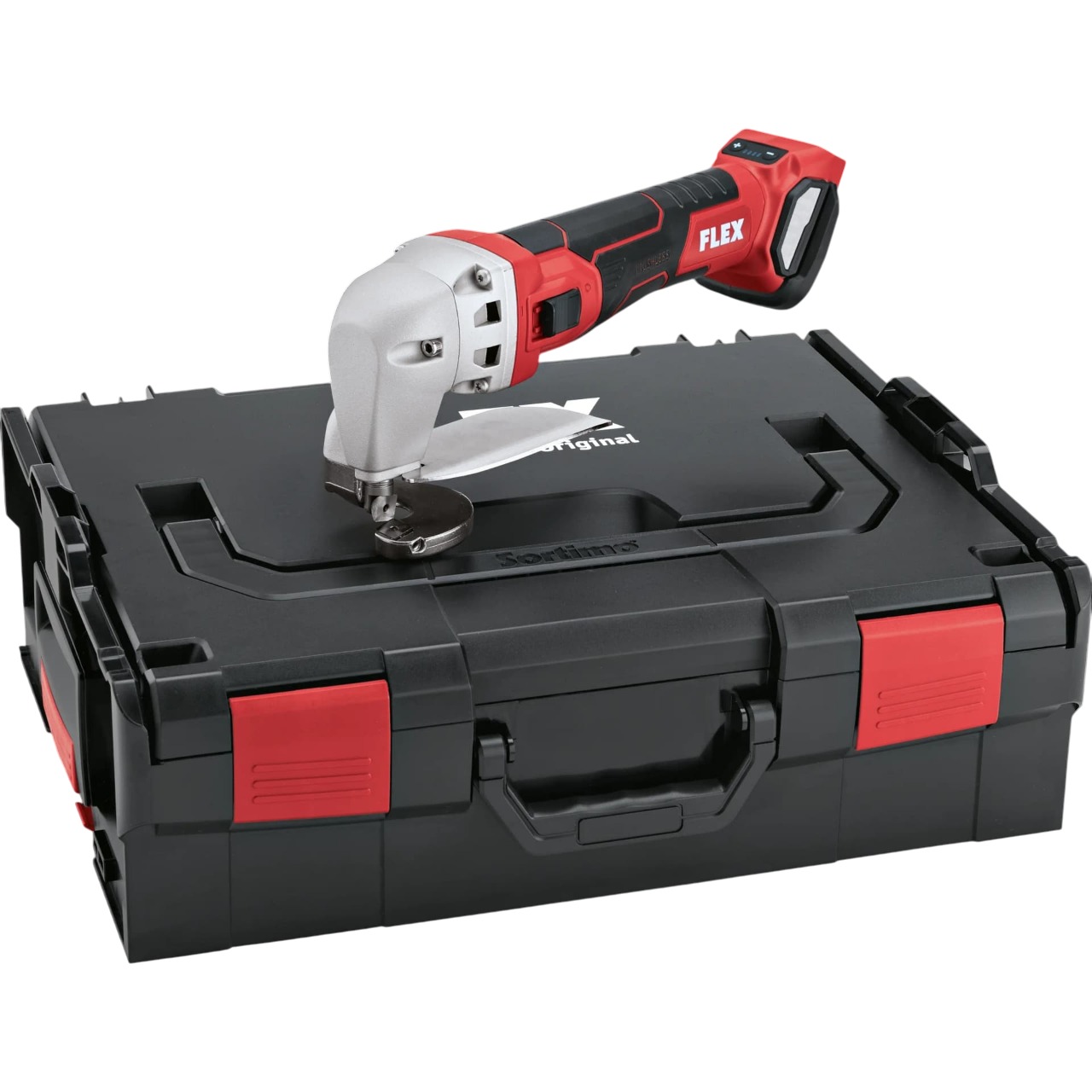 Flex-tools 532066 SHE 16 18-EC Nożyce do metalu Accu 18 V bez akumulatora i ładowarki w walizce