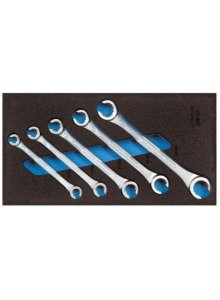 Gedore 2309068 1500 CT1-400 Zestaw kluczy płaskich w module CT 5 części