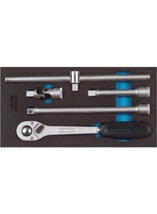 Gedore 2309106 1500 CT1-1993 T Wkładka Check-Tool z asortymentem kluczy nasadowych 5 sztuk