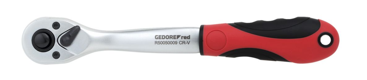 Gedore RED 3300225 R50050009 2C-Grzechotka wymienna 3/8" wygięta dł. 206 mm, kąt powrotu 10°