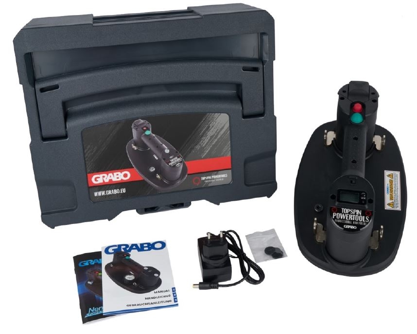 Grabo 12000 Podnośnik próżniowy Pro Accu z akumulatorem 14,8 V 2,6 Ah i ładowarką w walizce Tanos Systainer III