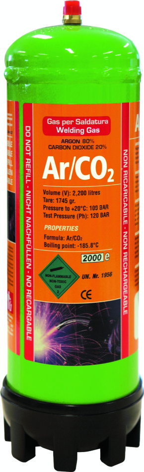 Gys 5193043671 Jednorazowa butla gazowa Argon/CO2 2,2 l