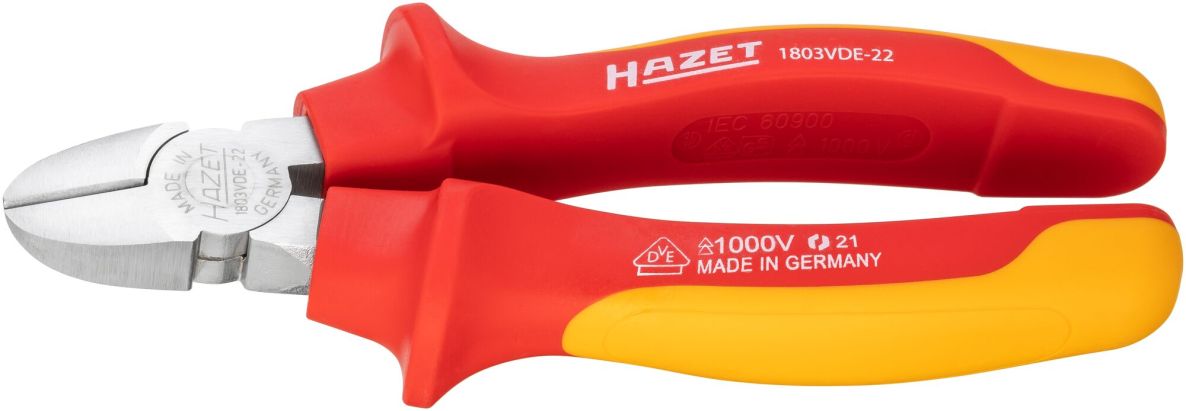 Hazet 1803VDE-22 Nożyce boczne izolowane, długość 160 mm