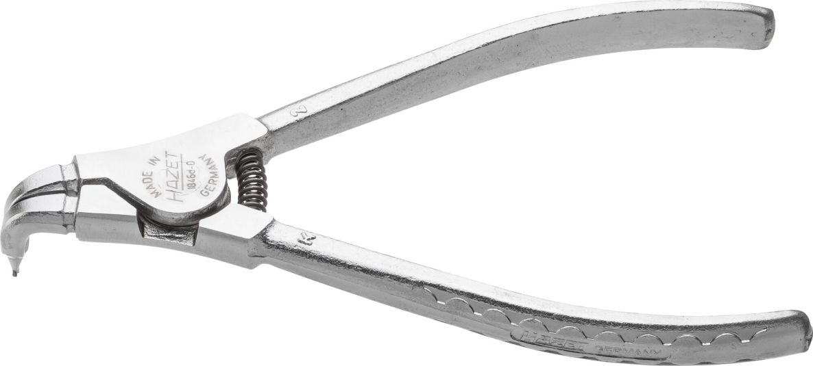 Hazet 1846D-0 Szczypce do pierścieni zabezpieczających, długość 139 mm, do pierścieni zewnętrznych 3&ndash;10 mm, wygięte