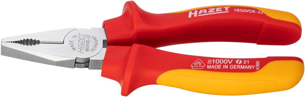 Hazet 1850VDE-22 Szczypce uniwersalne izolowane, długość 160 mm