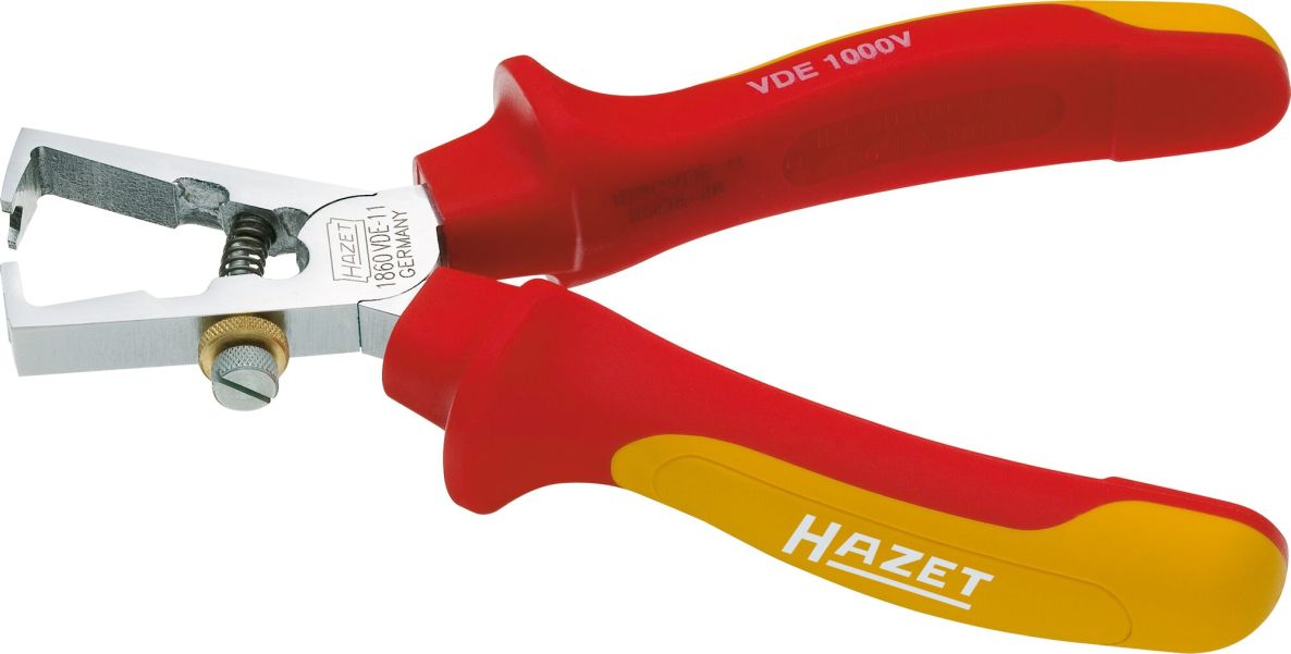 Hazet 1860VDE-11 Szczypce do zdejmowania izolacji z kabli, długość 160 mm