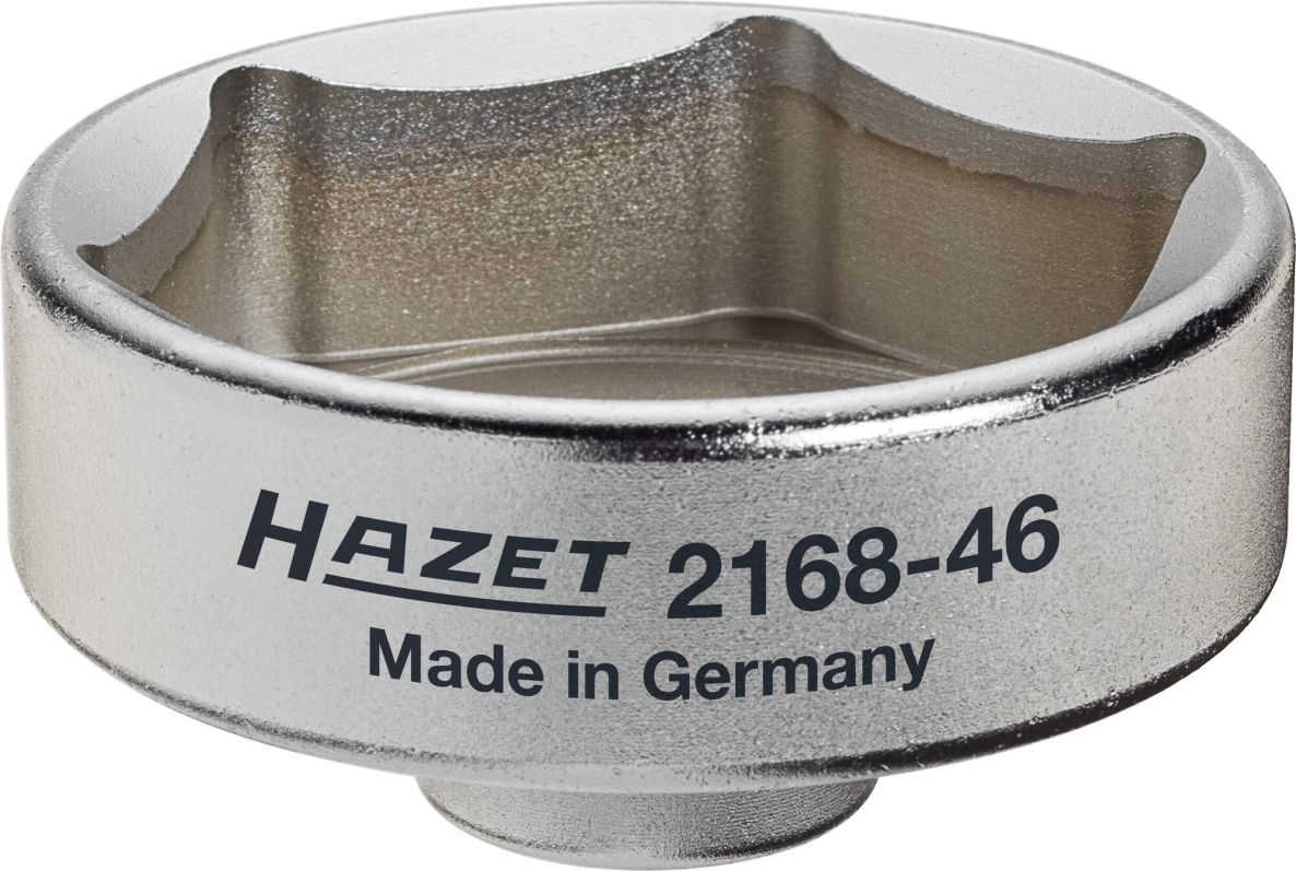 Hazet 2168-46 Klucz do filtrów Ad-Blue® 3/8" kwadratowy, drążony; profil zewnętrzny sześciokątny SW 46 mm