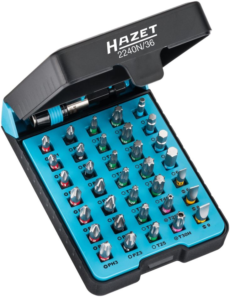 Hazet 2240N/36 Pudełko na bity 36 szt. 1/4"