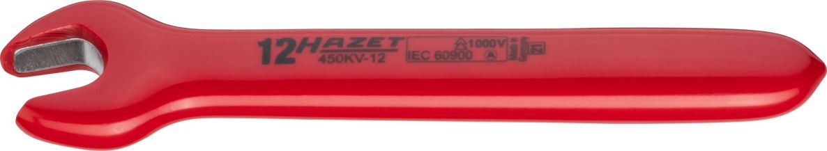 Hazet 450KV-12 Klucz płaski pojedynczy, izolowany, z zewnętrznym profilem sześciokątnym SW 12 mm