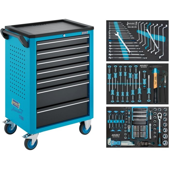 Hazet 176N-7/193 Wypełniony w&oacute;zek narzędziowy | 193-częściowy