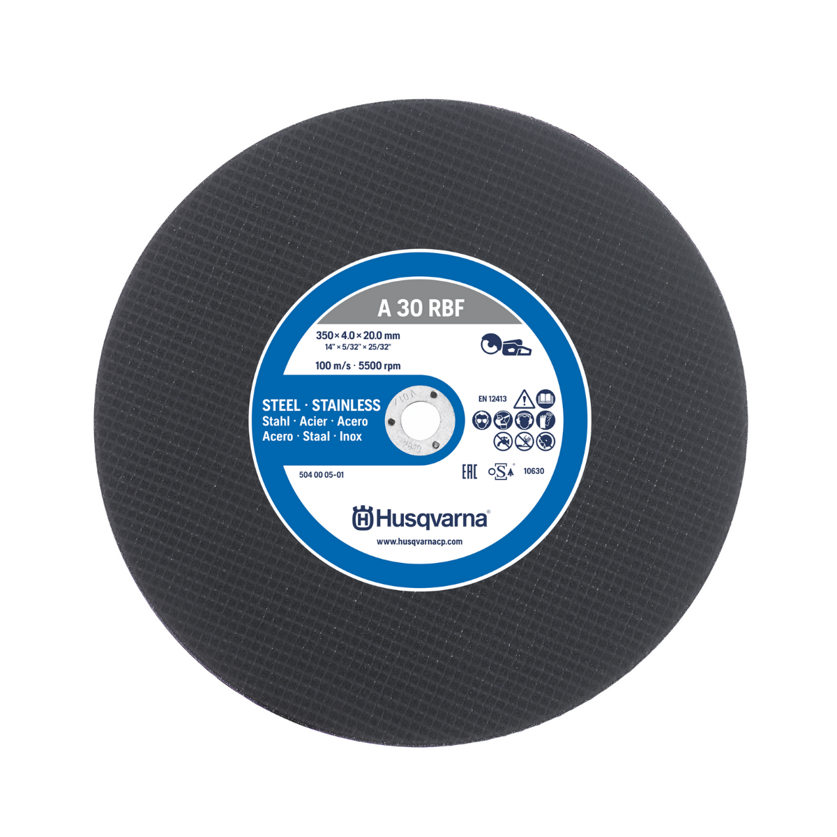 Husqvarna 504000401 Tarcza tnąca Metal A 30 RBF 300 x 3,5 x 20 mm