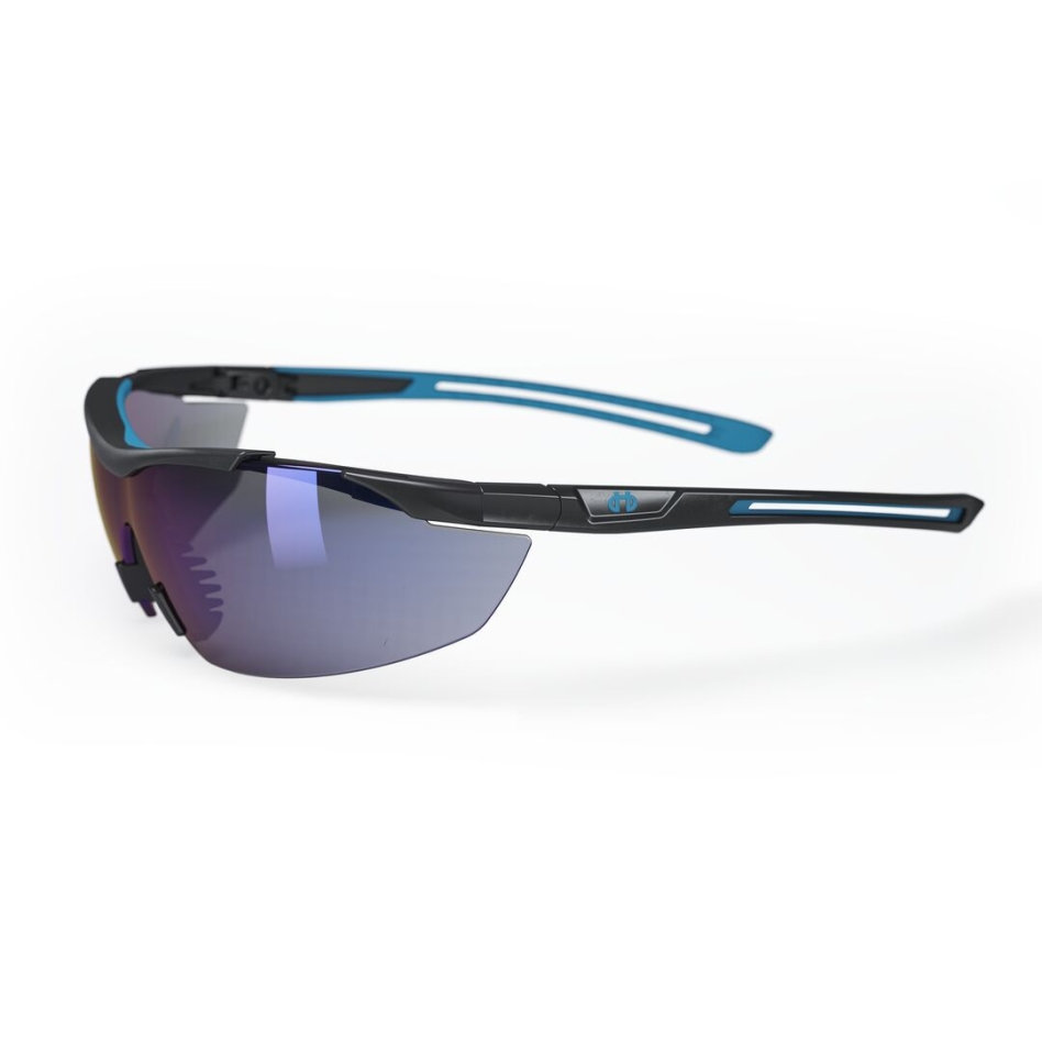 Hellberg 23232-001 Argon Okulary ochronne AF+AS dymny niebieski