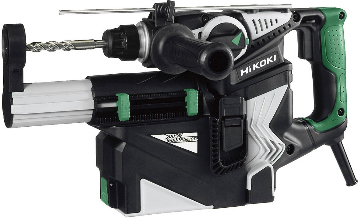 HiKOKI DH28PDWSZ Młot udarowo-obrotowy 720 W + jednostka odpylająca z certyfikatem TNO