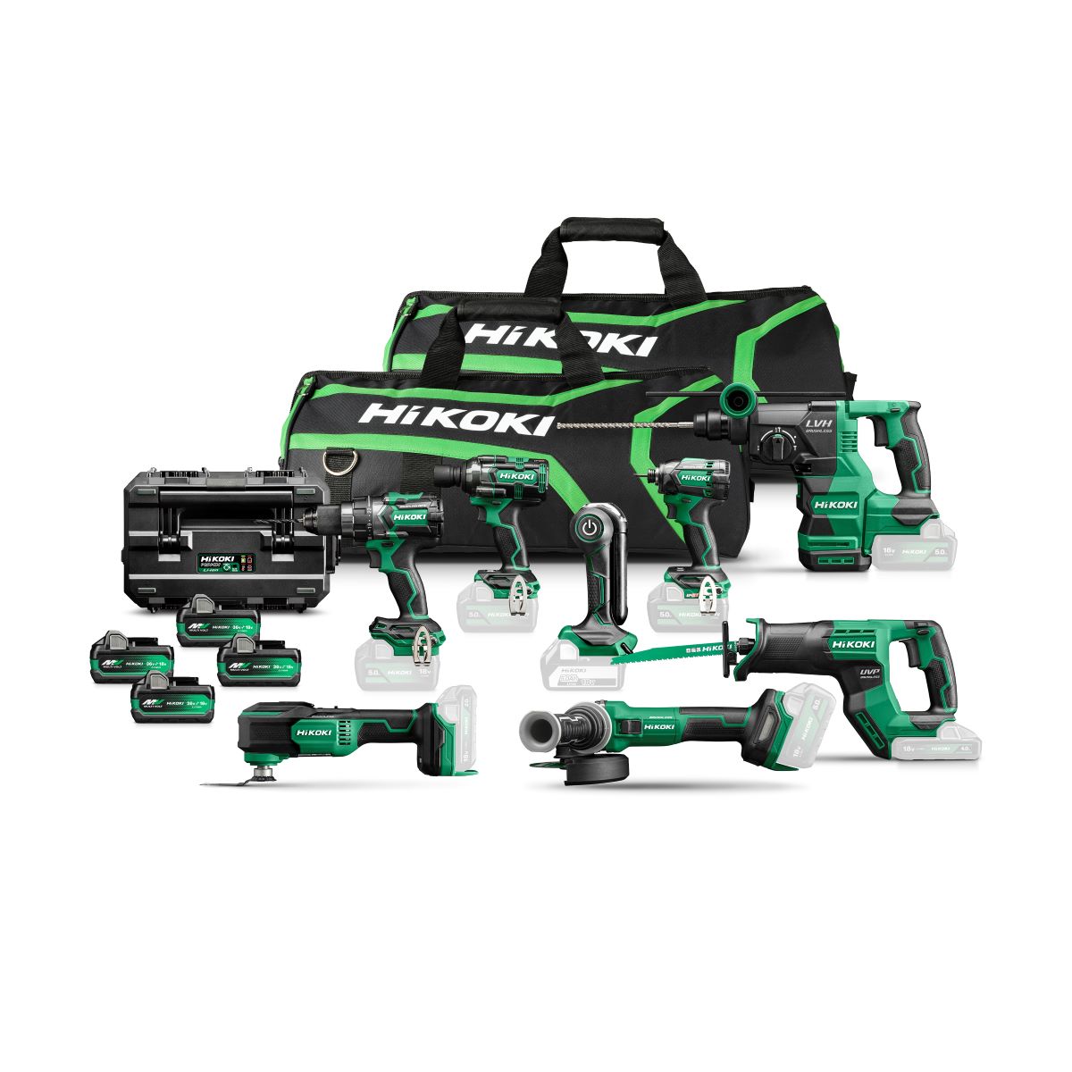 HiKOKI KC18H8A-MVA4 18V 4 x akumulator Multivolt 5.0 Ah w torbie + 5-letnia gwarancja sprzedawcy!