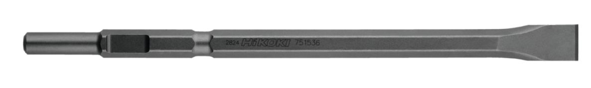 HiKOKI Akcesoria 751536 Dłuto płaskie 19 mm okrągłe / 21 mm sześciokątne 30 x 450 mm