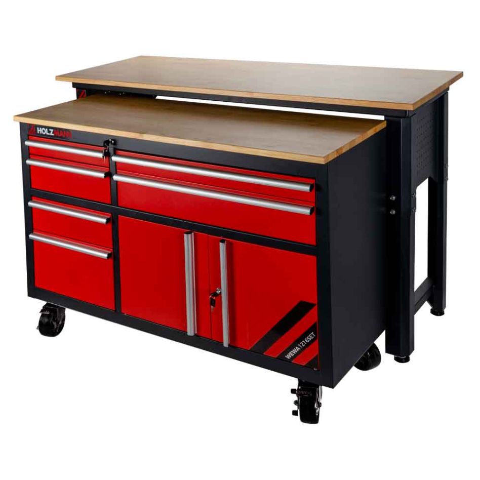 Holzmann WEWA1216SET St&oacute;ł warsztatowy W&oacute;zek warsztatowy SET