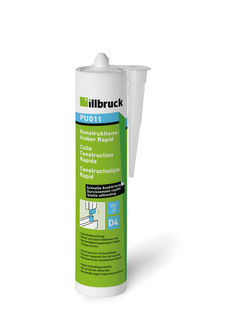 illbruck PU011328547 PU011 Klej budowlany Rapid w kartuszach 310 ml, przezroczysty