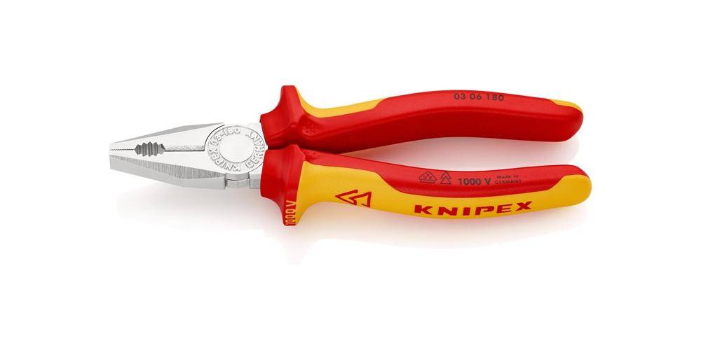 Gedore RED 3301408 Szczypce uniwersalne VDE, dł. 180 mm, uchwyt 2C