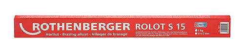 Rothenberger Akcesoria 40015 ROLOT S 15 lut twardy CuP 284 wg ISO 17672, 500 mm, 1 kg, kwadratowy