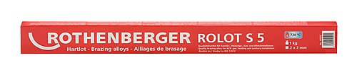 Rothenberger Akcesoria 40502 Pręty lutownicze srebrne - S5 (1Kilo) 2mm