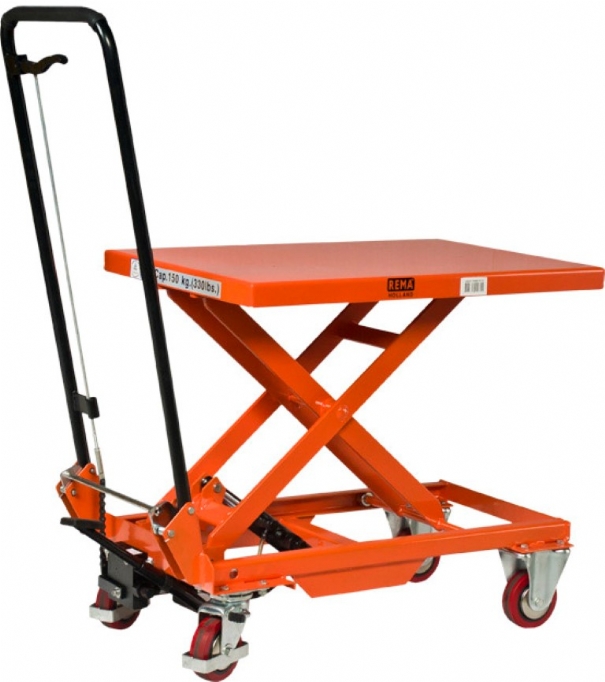 Rema 3460015 HT-15 ręczny ruchomy stół podnoszący 700 x 450 mm 150 kg