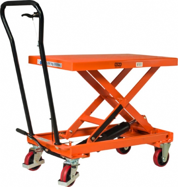 Rema 3460100 HT-100 ręczny ruchomy stół podnoszący 1010 x 520 mm 1000 kg