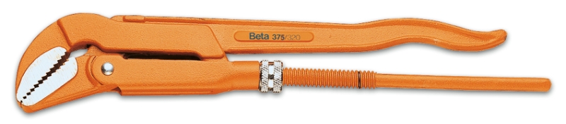 Beta 003750055 375 550 Klucz do rur, model szwedzki, szczęki płaskie zagięte pod kątem 45°