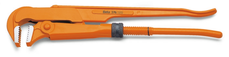 Beta 003760063 376 630 Klucze do rur, model szwedzki, szczęki proste odchylone pod kątem 90