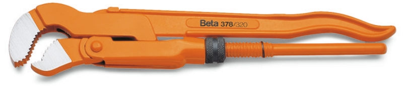Beta 003780065 378 650 Klucze do rur, model szwedzki, cienkie szczęki zagięte pod kątem 45°